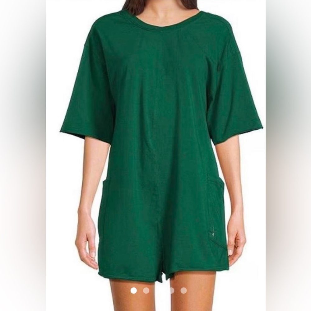 NWOT Free People Hot Shot Onesie Green Romper Sz XL